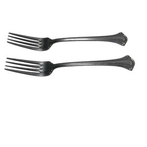 Serco‎ SEO8 Palm Stainless Dinner Fork Scroll Tip Korea Set 2 7.25" Replacement